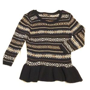 Cute peplum bottom sweater